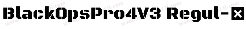 BlackOpsPro4V3 Regul字体转换